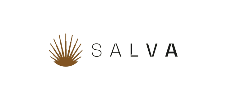 The logo for salva on a transparent background.